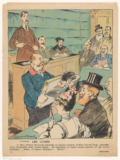 Könyvárverés Les livres (cím a tárgyon) alkotó: Anonymous