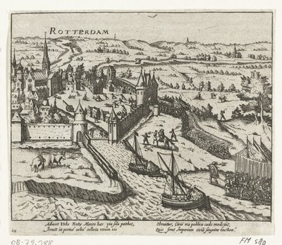 Bossu megszállja Rotterdamot, 1572 alkotó: Anonymous