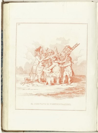 Comité van Bondgenootschap, 1795 A Konföderációs Bizottság (cím a tárgyban) Hollandia Regenerata (olasz kopie) (sorozat címe) Hollandia újjászületése: spechio minden újjászületett népnek (sorozat címe a tárgyon) alkotó: Anonymous
