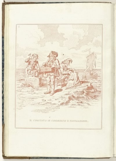 Comité van Koophandel en Zeevaart, 1795 Kereskedelmi és Hajózási Bizottság (cím a tárgyon) Hollandia Regenerata (olasz kopie) (sorozat címe) Hollandia újjászületése: tükör minden újjászületett nép számára (a sorozat címe a tárgyon) alkotó: Anonymous