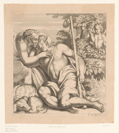 Diana és Endymion Festmények a római Palazzo Farnese-ban (sorozat címe) alkotó: Anonymous