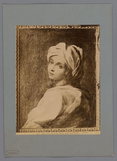 Guido Reni Beatrice Cenci festett portréjának fotóreprodukciója a Galleria Barberiniben, Rómában Beatrice Cenci di G. Reni - Gall. Barberini (cím a tárgyon) Roma (sorozat címe a tárgyon) alkotó: Anonymous