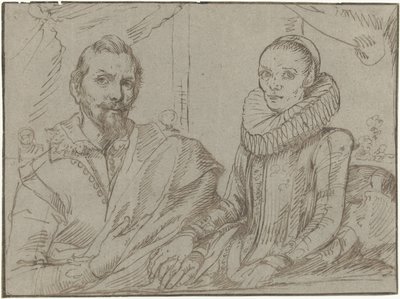 Frans Snijders és felesége, Margaretha de Vos alkotó: Anonymous