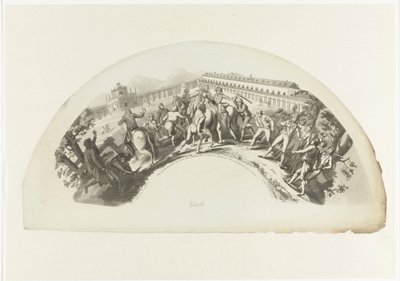 Manuel de Godoy elfogása a francia csapatok által Madridban 1808. március 19-én 19. dia. de Marzo de 1808. És Aranjuez. Caida y Prision del Principe de la Paz (cím a tárgyon) alkotó: Anonymous