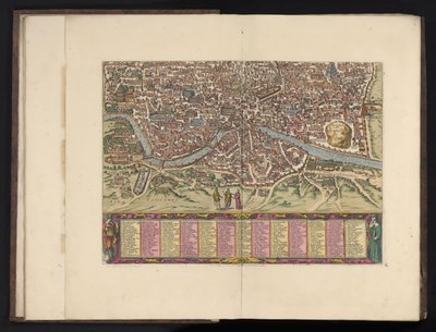 Róma madártávlatból Antiquae urbis Romae imago accuratiss (...) (cím a tárgyon) alkotó: Anonymous