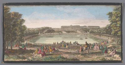 Kilátás a Versailles-i palota Orangerie-jére Vüe ​​​​du Château de Versailles du côté de l