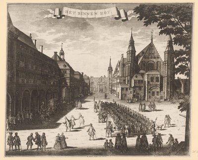 Kilátás a Binnenhofra Hágában A Binnenhof (cím a tárgyon) alkotó: Anonymous