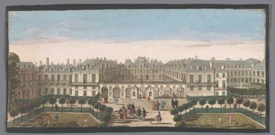 Kilátás a párizsi Palais Royalra Vûë du Palais Royal (cím a tárgyon) alkotó: Anonymous