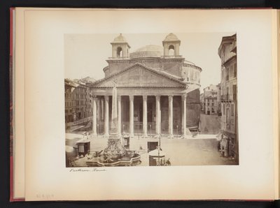 Kilátás a Pantheonra, Rómában, Olaszországban Panteon. Roma (cím a tárgyon) alkotó: Anonymous