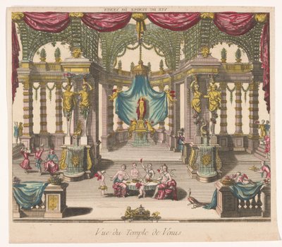 Kilátás a Vénusz-templom belsejére Vue du Temple de Venus (cím a tárgyon) alkotó: Anonymous