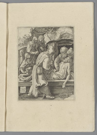 Graflegging De kleine Passie (sorozat címe) Krisztus szenvedése, a nürnbergi Albert Durer képmása (sorozat címe) alkotó: Anonymous