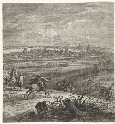 A francia hadsereg Yperen előtt (középső oldal), 1678 alkotó: Anonymous