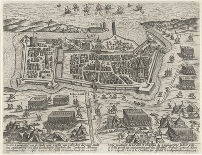 Calais elfoglalása Albrecht főherceg által, 1596 alkotó: Anonymous