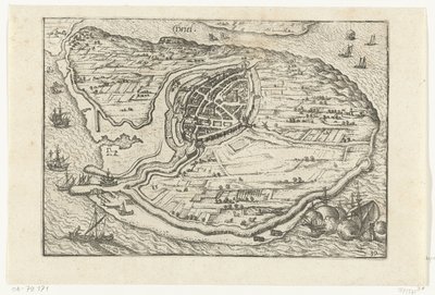 Den Briel térképe, 1572 alkotó: Anonymous