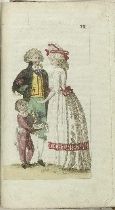 Divat és Ízlés kabinet 1791, pl. XIII alkotó: Anonymous