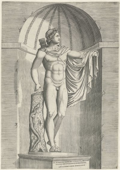 Klasszikus szobor Apollo Belvedere fülkében alkotó: Anonymous
