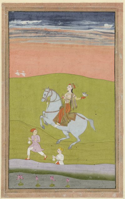 Chand Bibi királynő lóháton alkotó: Anonymous
