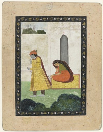 Krishna elhagyja Radhát alkotó: Anonymous