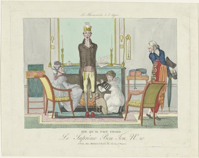 Le Supreme Bon Ton, The 8 Degree Thermometer, 1800-1815, No. 20: Igen, hideg van. alkotó: Anonymous