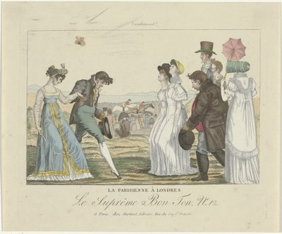 A Legfelsőbb Bon Ton. Karikatúrák, 1800-1815, 12. sz.: A párizsi Londonban alkotó: Anonymous