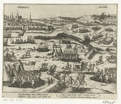 Nassaui Lajos elhagyja Bergent, 1572 alkotó: Anonymous