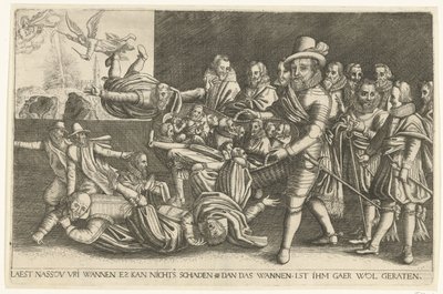 Maurits elválasztja a búzát a pelyvától, 1618 alkotó: Anonymous