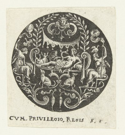 Medallion Lédával alkotó: Anonymous