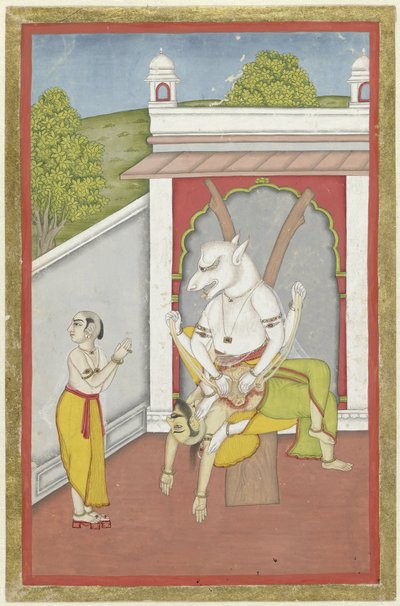 Narasimha (Visnu férfi-oroszlán inkarnációja) alkotó: Anonymous