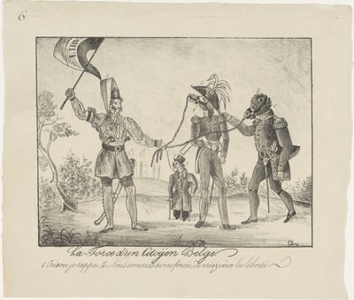 Lázadó belga láncon tartja a hollandokat, 1830 La force d