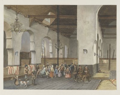 Veenendalerek fogadása az utrechti Geertekerkben, 1855 alkotó: Anonymous