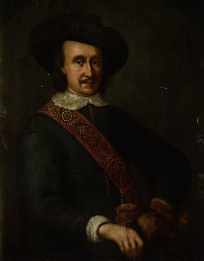Cornelis van der Lijn, Holland Kelet-India főkormányzójának portréja alkotó: Anonymous