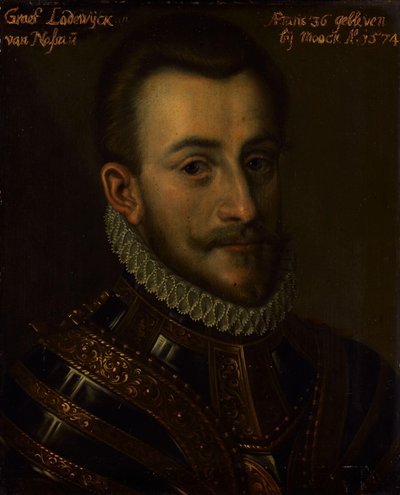 Lajos, Nassau grófjának portréja alkotó: Anonymous