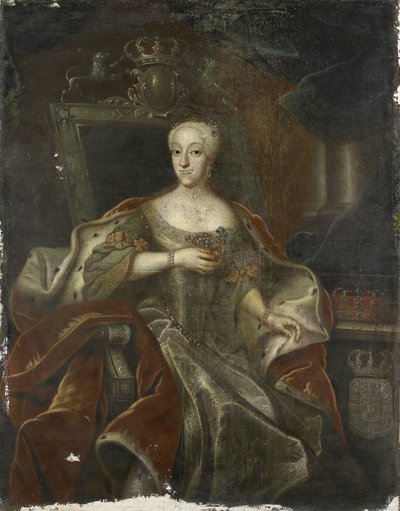 Charlotte Amalie hercegnő, IV. Frigyes dán király lánya portréja alkotó: Anonymous