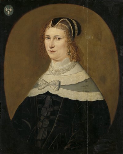 Egy nő portréja, Theodora de Visscher, Jacob Rijswijk felesége alkotó: Anonymous