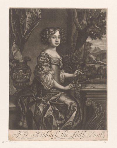 Nagy-Britannia Anna hercegnő portréja Őfelsége, Lady Ann (cím a tárgyon) alkotó: Anonymous
