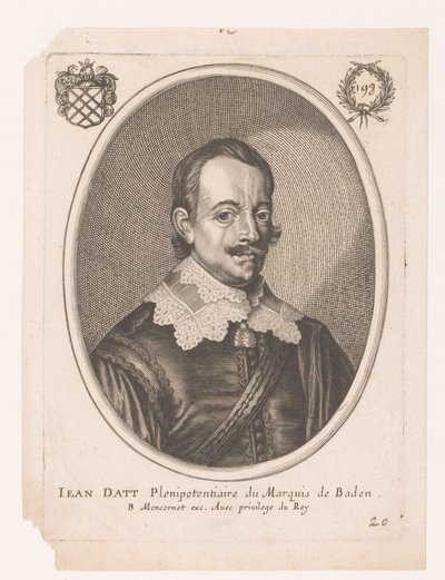 Jean Datt portréja alkotó: Anonymous