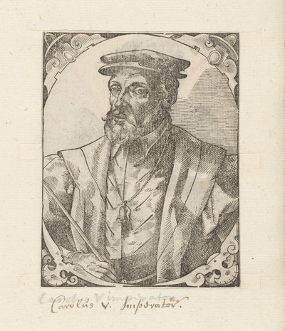 Portret van Karel V van Habsburg alkotó: Anonymous