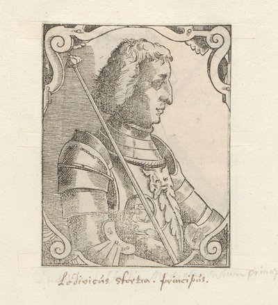 Ludovico Sforza portréja alkotó: Anonymous