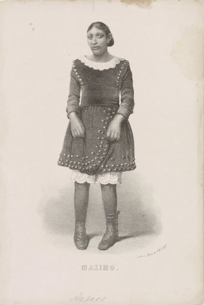 Portré van Máximo, 1857 Maximo (cím az objektumon) alkotó: Anonymous