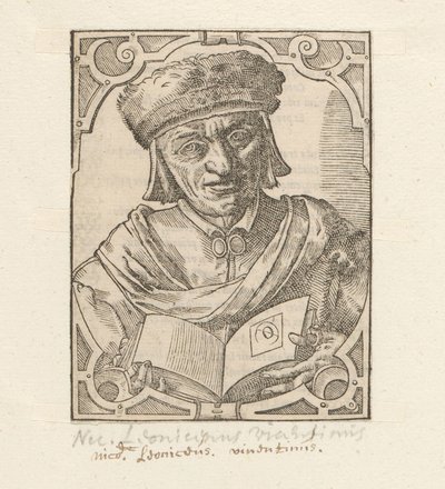 Portré van Niccolò Leoniceno alkotó: Anonymous