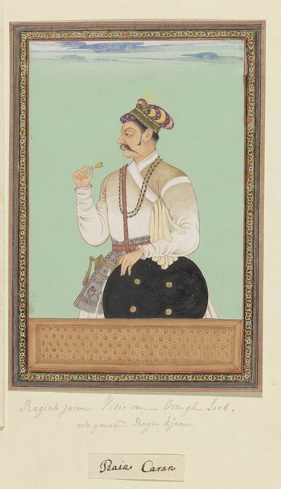Raja Karan portréja, aki Aurangzeb vezíre volt alkotó: Anonymous