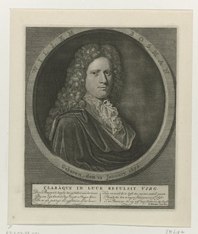 Willem Bosman portréja alkotó: Anonymous