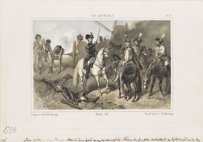 Vilmos herceg a fleurusi csatában, 1794 alkotó: Anonymous