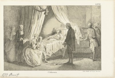 Anna hercegnő a halálos ágyán, 1759 alkotó: Anonymous