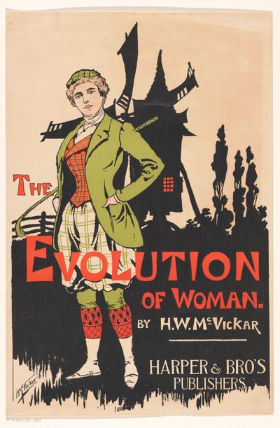 Billboard for The Evolution of Woman, Harry Whitney McVickar alkotó: Anonymous