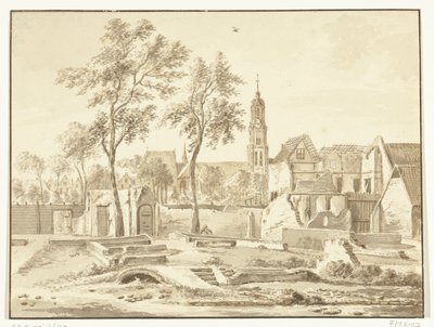 Rom Delftben a puskaporos katasztrófa után, 1654 alkotó: Anonymous