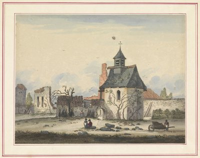 Hougoumont romja Hét tányér Waterlooról és környékéről (sorozat címe) alkotó: Anonymous