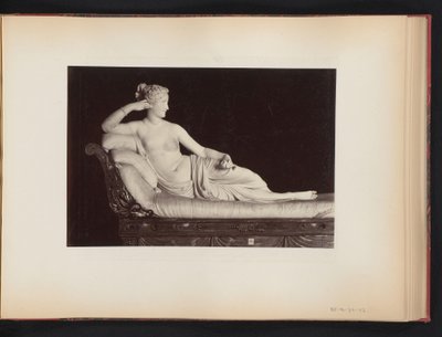 Antonio Canova Pauline Borghese-Bonaparte mint Vénusz Victrix szobra a Galleria Borghese-ben Rómában, Olaszországban alkotó: Anonymous