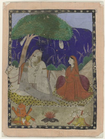 Shiva és Parvati gyerekekkel alkotó: Anonymous