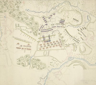 Harcrendek a fontenoyi csatában, 1745 alkotó: Anonymous